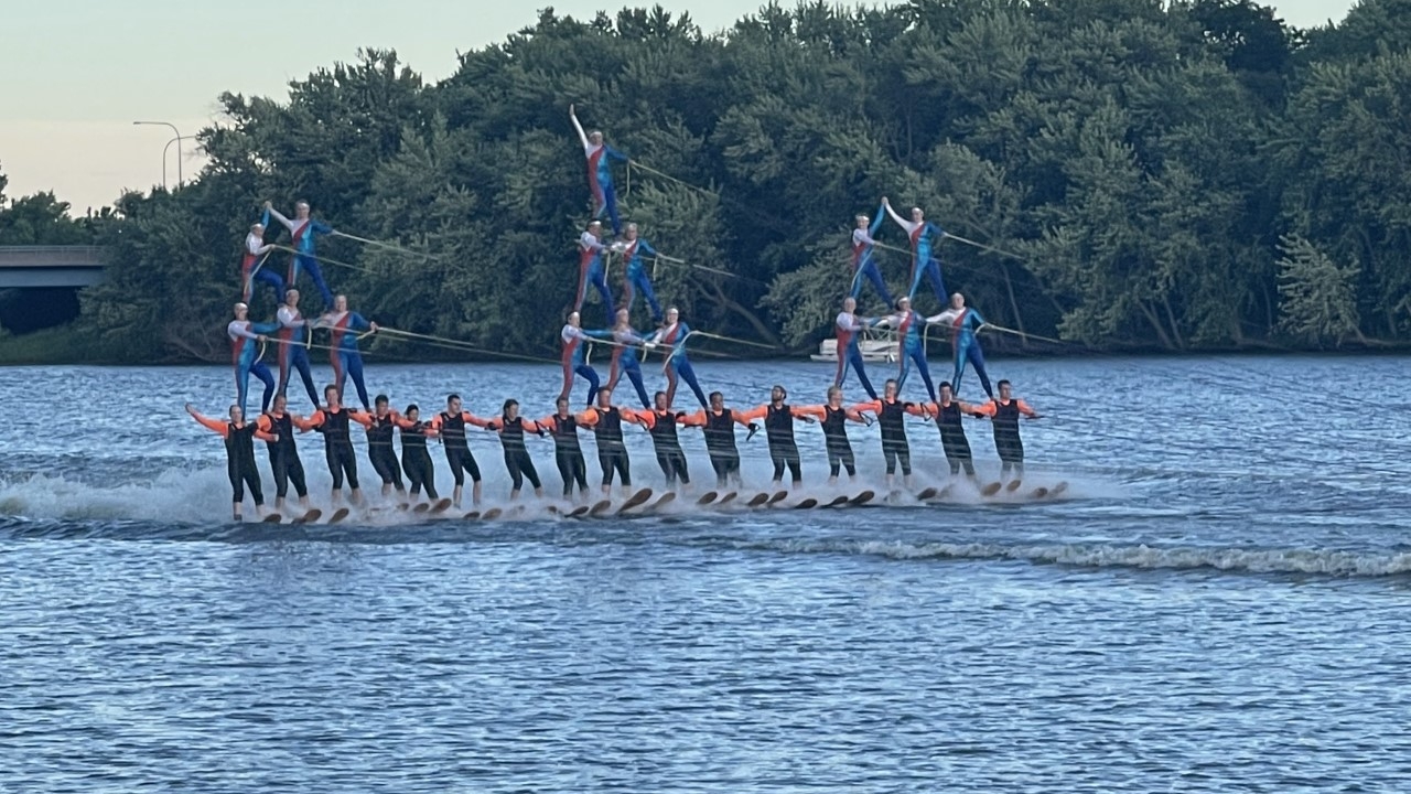 Ski show at the Backwater Gambler Event